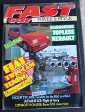 Fast Car Magazine July 1988 LANCIA MONTE CARLO RENAULT 5 SOFT TOP Mk 3/4 ESCORT