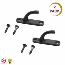 BLACK MODERN TIE BACK HOOK 45mm Metal Curtain/Blind Rope/Cord/Tassel Holdback