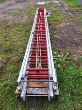 German Fire Brigade / Service  aluminium triple extension ladder heavy duty