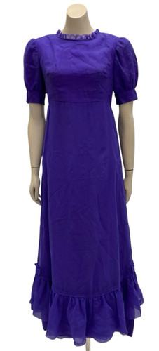 Vtg 70s chiffon maxi dress - 70s,