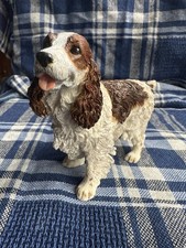 Springer Spaniel Dog Ornament Liver And White Hand Painted