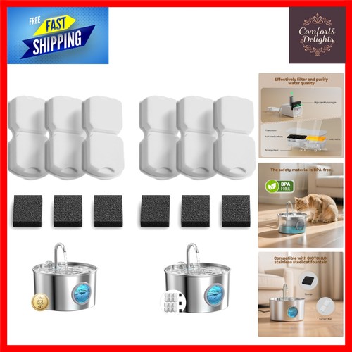 Stainless steel cat water - stainless,