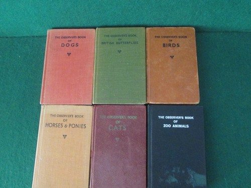 Six vintage observer books - six,