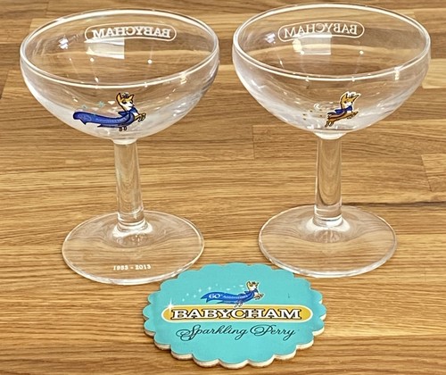 Babycham glasses inc 60th - x,
