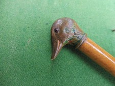 Vintage 'duck head' swagger stick 64cm