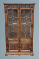 Wood Bros Old Charm Display Cabinet Light Oak