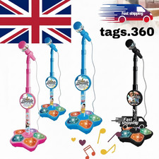 Microphone and Stand Childrens Karaoke Machine with Lights for Kids New