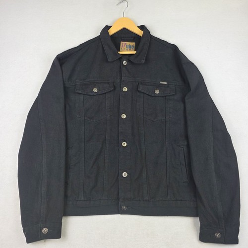 Mens duke jeans black denim - duke,