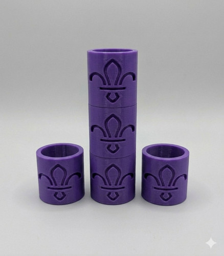 Purple scout woggle - x,