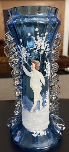 Antique blue mary gregory - antique,