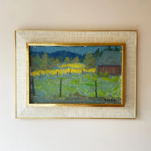 Vintage swedish oil painting - swedish,