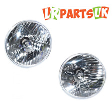 Land Rover Defender Headlamps 7" Halogen Crystal  Headlight WIPAC RHD RTC4615C