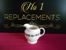 Wedgwood Queens Ware Edme Stratford Black Milk / Cream Jug 3.75" High