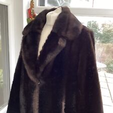 Vintage Ladies Coat Fake Fur By Tissavel