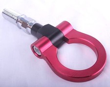 18mm Tow Hook Ring JDM Red Aluminium Alloy Strap Ring Front Rear Racing Turbo
