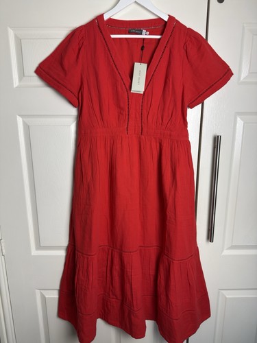 Mint velvet red - velvet, gauze