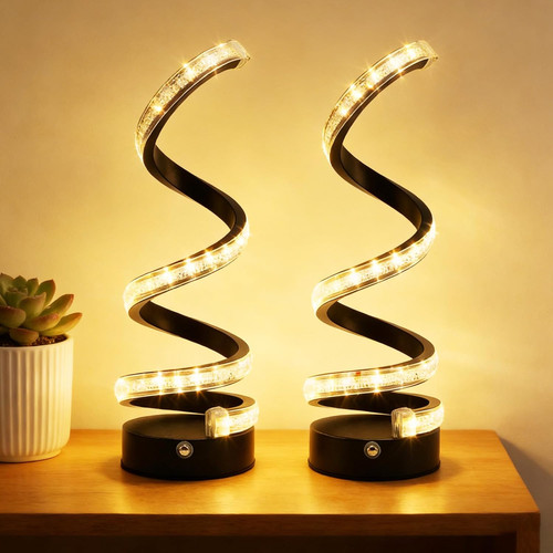 Spiral led table - lamp,, color