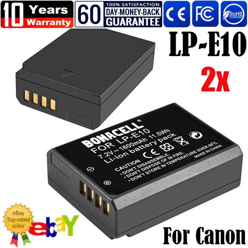 Packs e10 battery for - lp-e10,