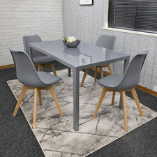 Modern Rectangle Grey Glass