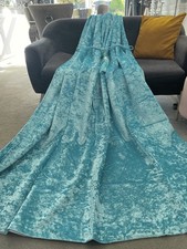 DOOR CURTAIN~TURQUOISE CRUSHED