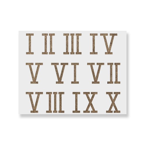 Roman numerals stencil craft - roman,