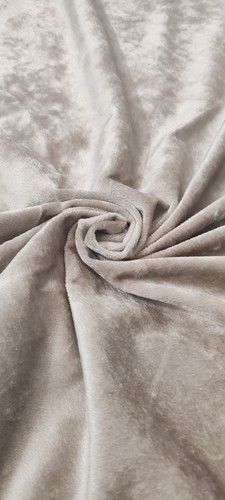 Grey polyester velvet fabric - polyester,