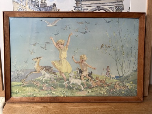 Vintage framed print titled - vintage,