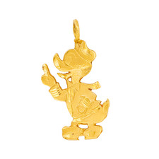 14k Yellow Gold Donald Duck