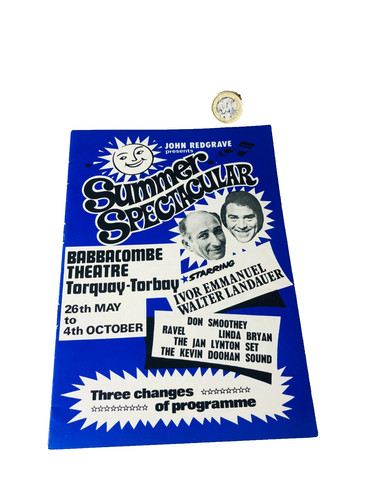 Theatre programme babbacombe - theatre,
