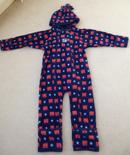JOJO MAMAN BEBE Polar Fleece 2-3yrs 🚗 BUS Theme SNOWSUIT All-in-One WINTER WARM