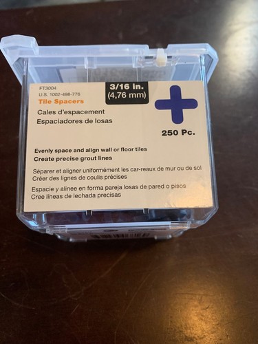 Tile spacers 250pcs - 3/16",
