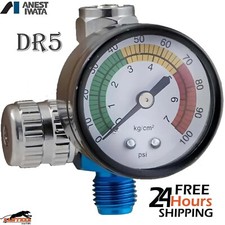 Air Gunsa DR5 by Anest Iwata Spray Gun In-line Air Pressure Regulator Gauge