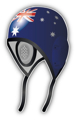 Australia flag water polo cap - australia,