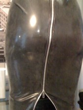 THE FEDERATION RUBBER LATEX KNEE LENGTH ZIP  HOBBLE  SKIRT  NEW
