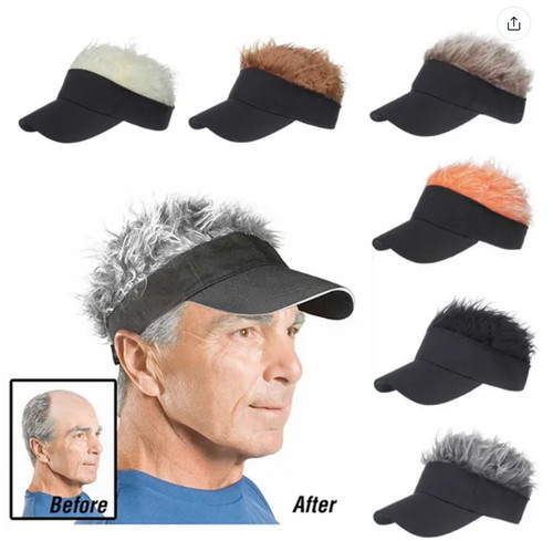 Golf baseball cap with fake - with,