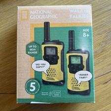 National Geographic Set of Two FM Walkie Talkies - 8 Channel 6km Range