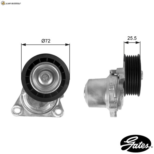 Belt tensioner ribbed - belt, v-ribbed