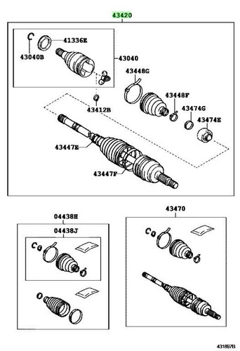 Genuine toyota front drive - genuine,