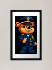 Bear police framed - bear,