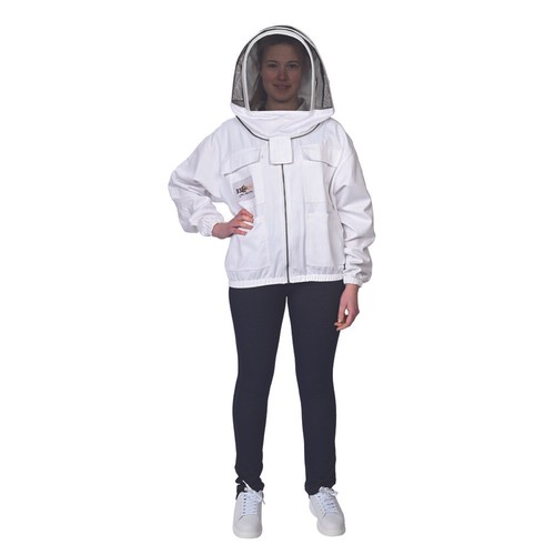 Beekeeper jacket white - white, cotton