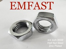 3/4 inch bsw half nuts steel