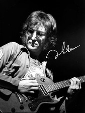 John Lennon Signed Autograph 6X4 PHOTO Pre Print Music The Beatles