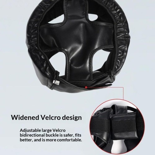 Boxing helmet leather - helmet, karate
