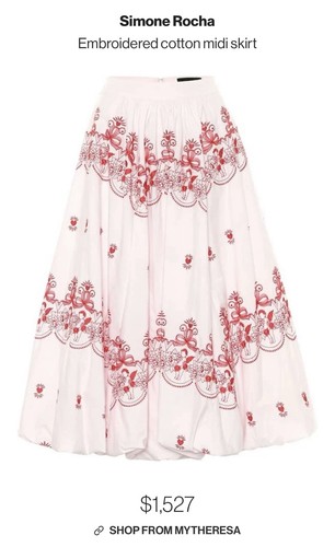 Simone rocha pink midi - rocha,