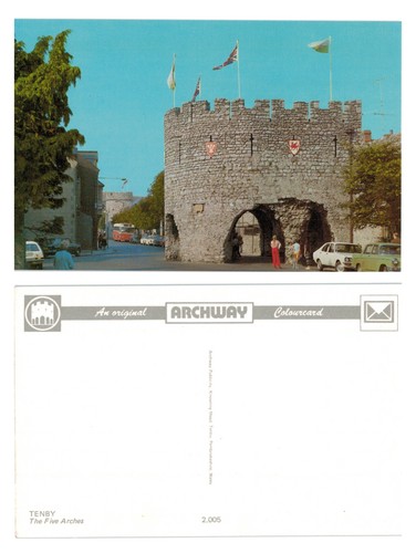 Postcard tenby the five - tenby,