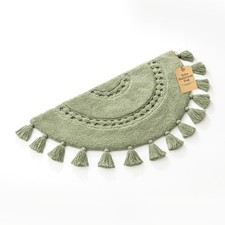 Boho Bathroom Rugs - Half