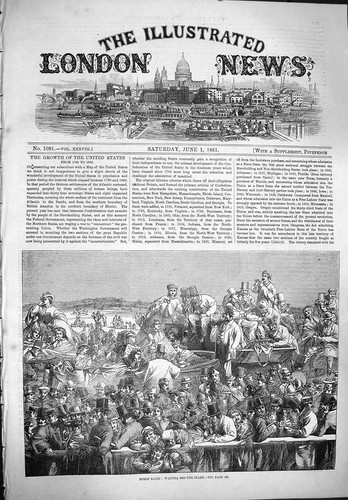 Original old antique print - old,