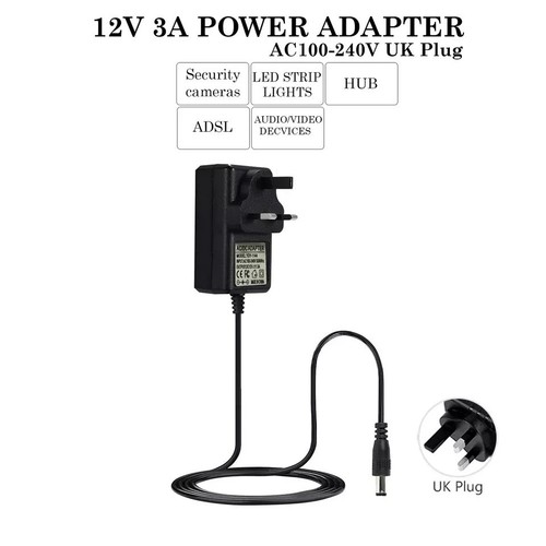 12v power supply - 3a, ac/dc