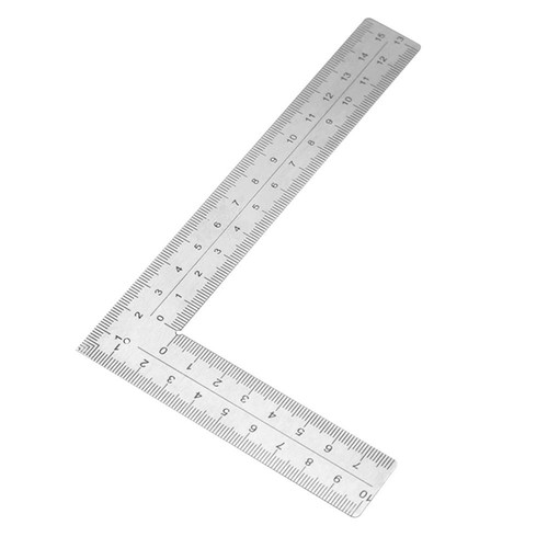 Stainless steel shaped ruler - stainless,