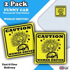 2 PACK - FUNNY CAR STICKERS -
